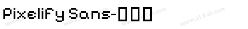 Pixelify Sans字体转换